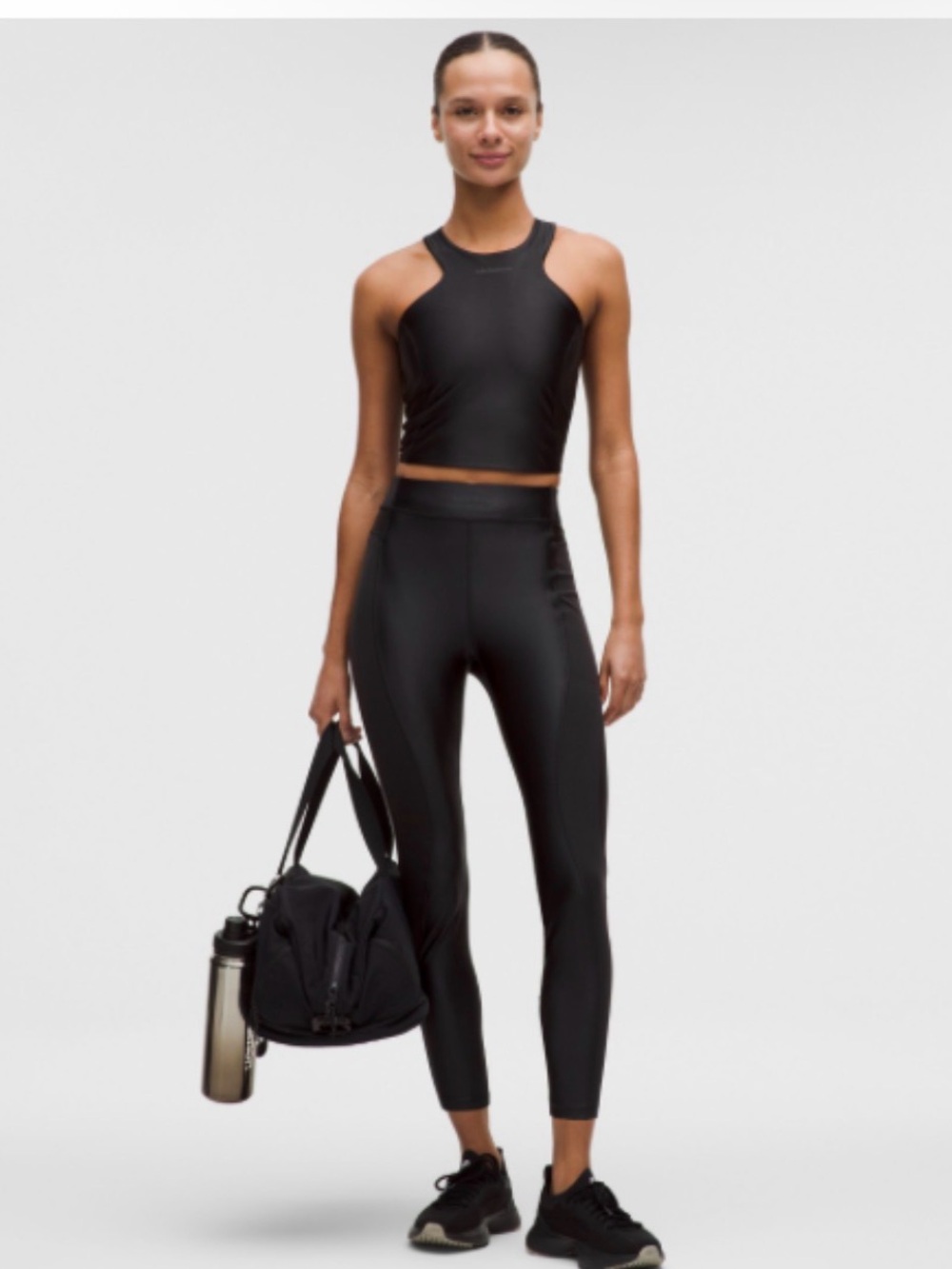Lululemon Black Shiny Athletic Leggings